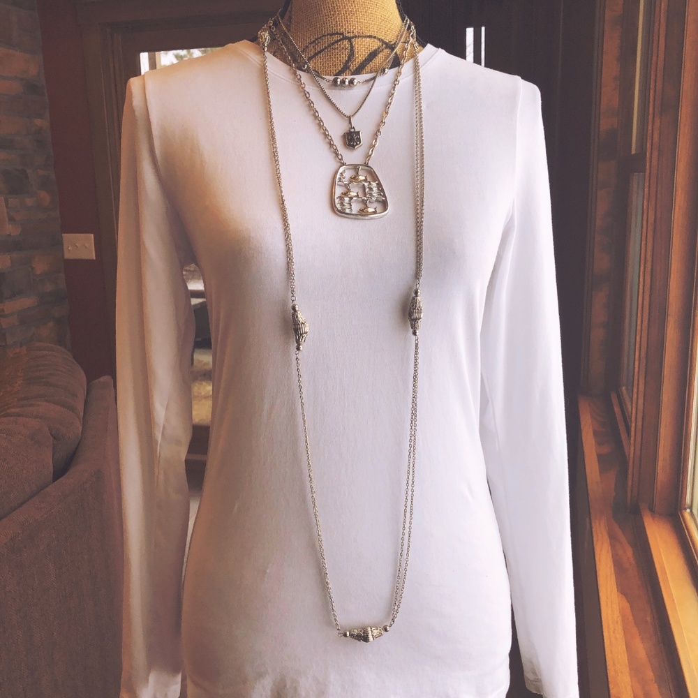 Vintage Silver Chain Bundle 2 - image 2